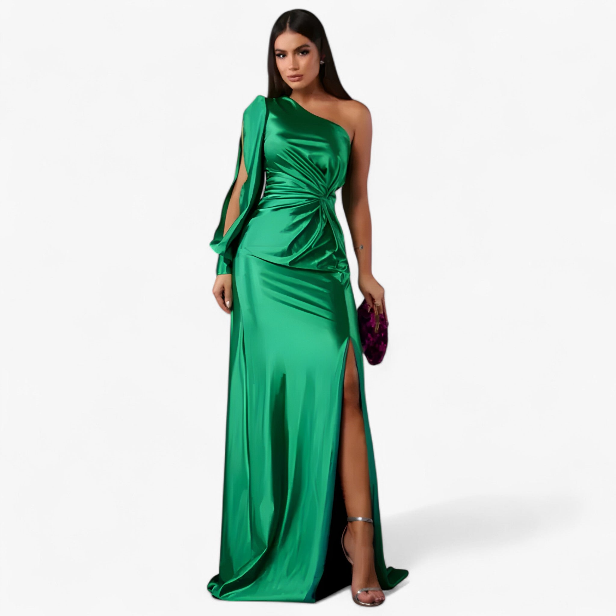 Camilla | Elegant Satin Dress for Women – Glossy and Timeless Style