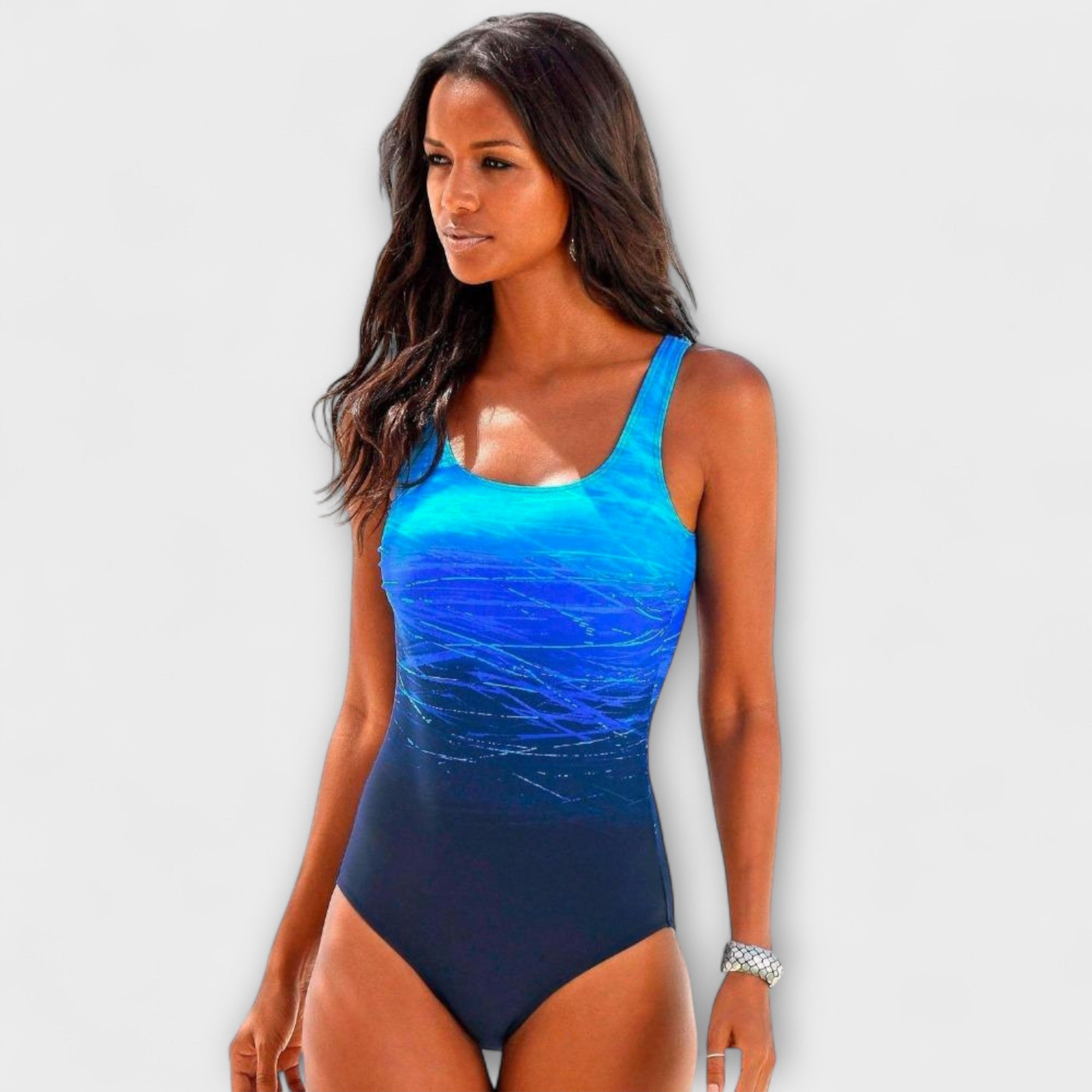 Sporty One-Piece Swimsuit for Training and Competition