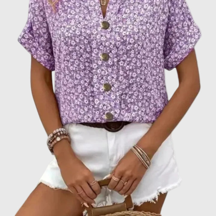 Sabine | Effortless Elegance: Floral Summer Blouse