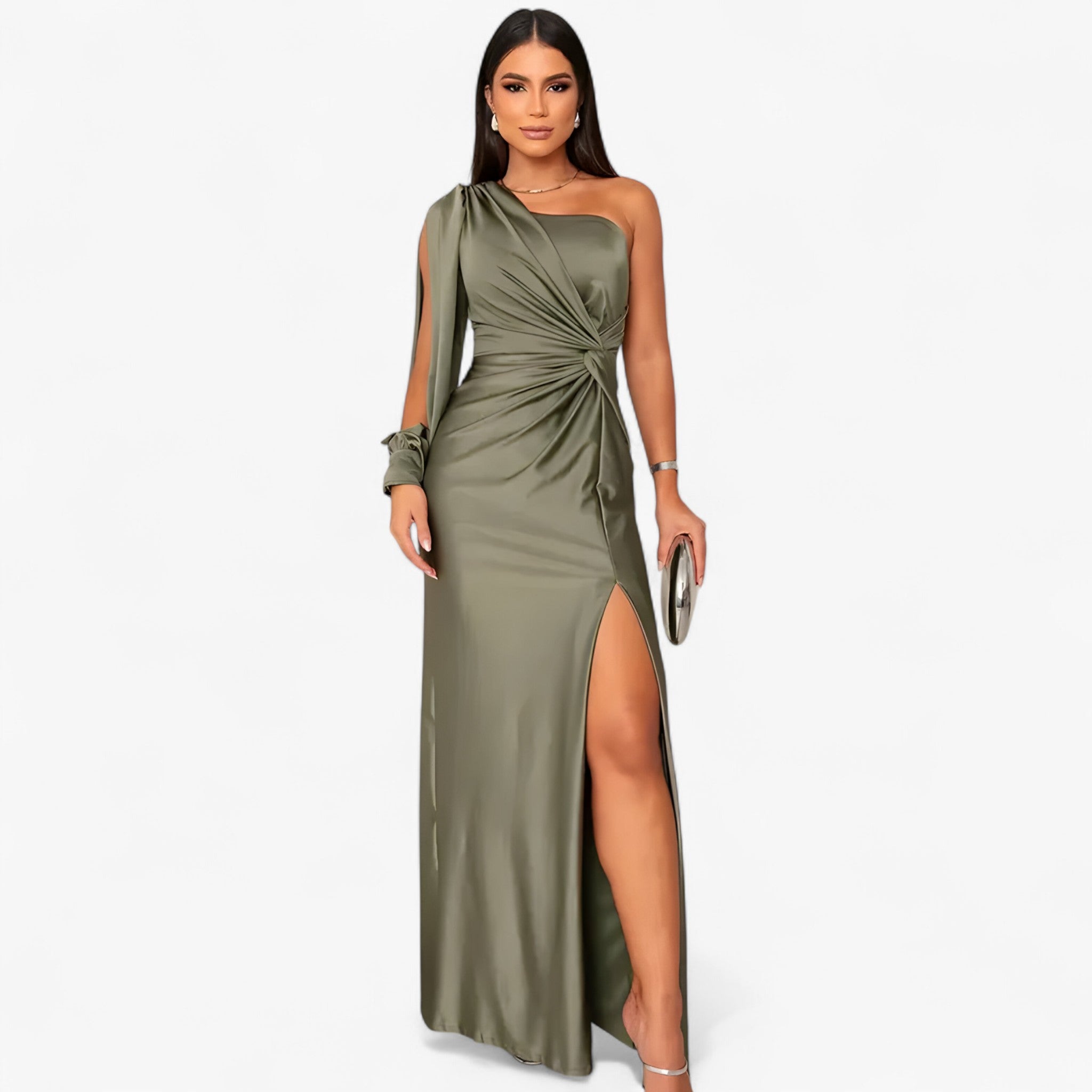 Camilla | Elegant Satin Dress for Women – Glossy and Timeless Style