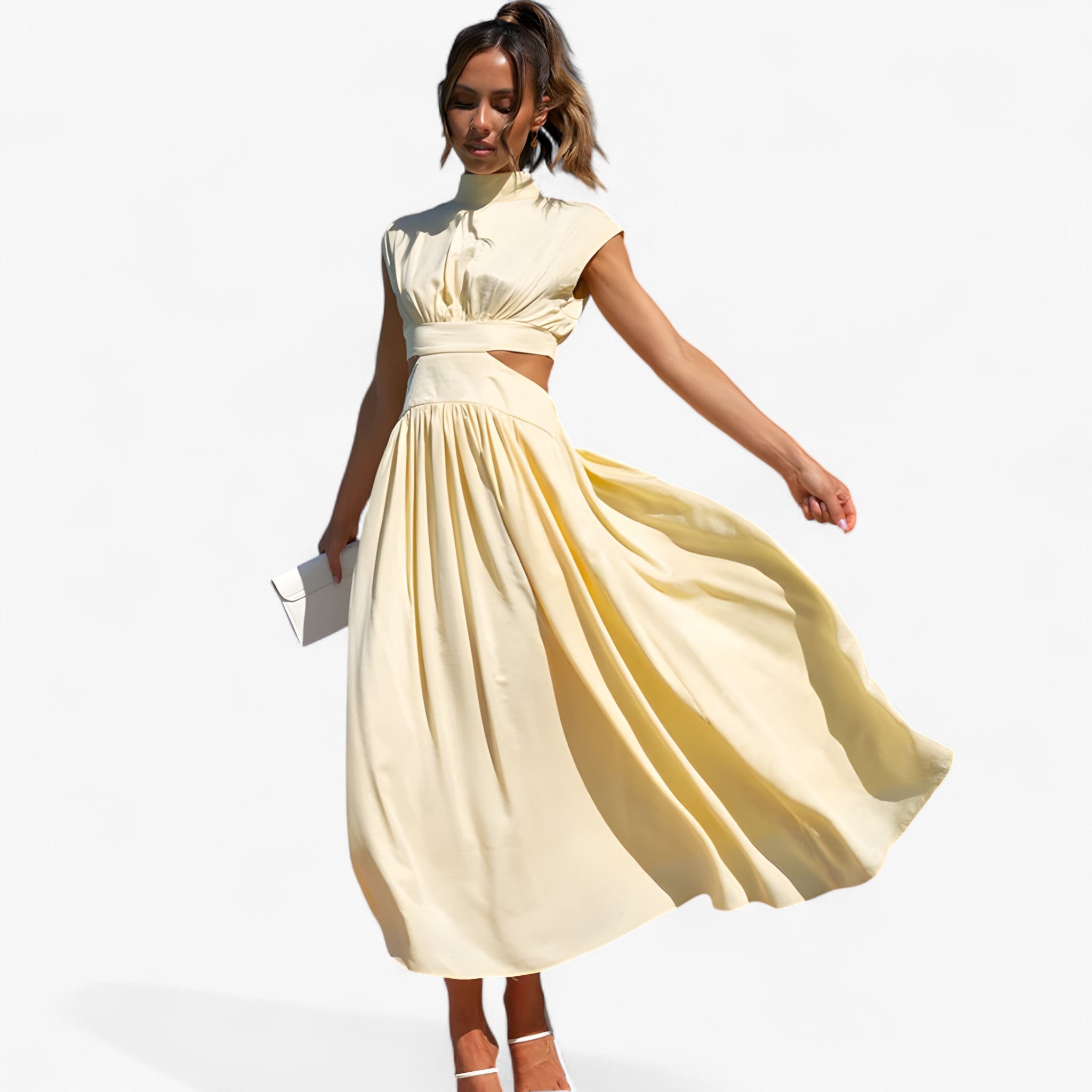 Elena | Exclusive high-neck dress for an elegant look