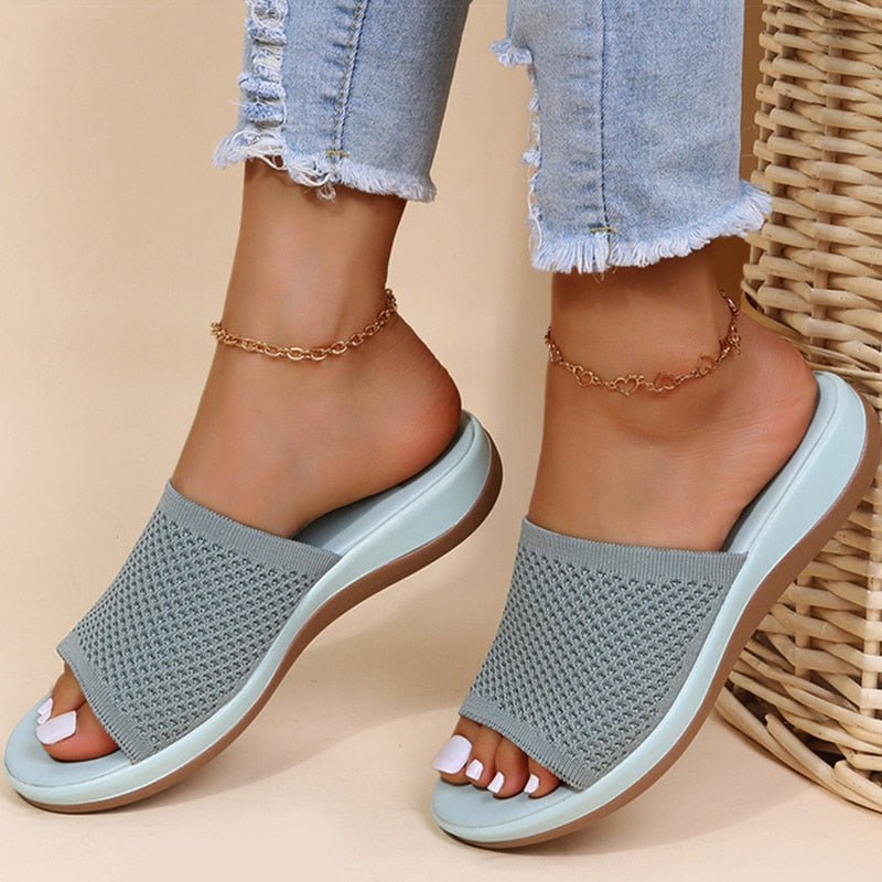 Knit Orthopedic Sandals – All-Day Comfort & Arch Support