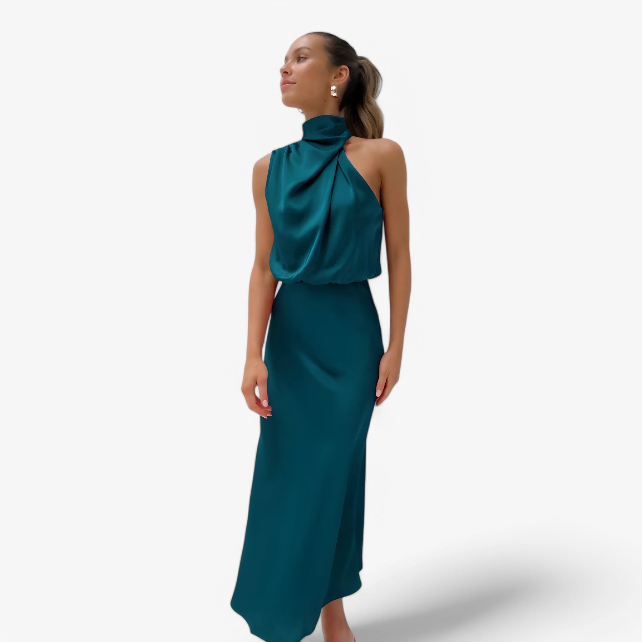 Vivienne satin dress – graceful elegance and sophisticated style