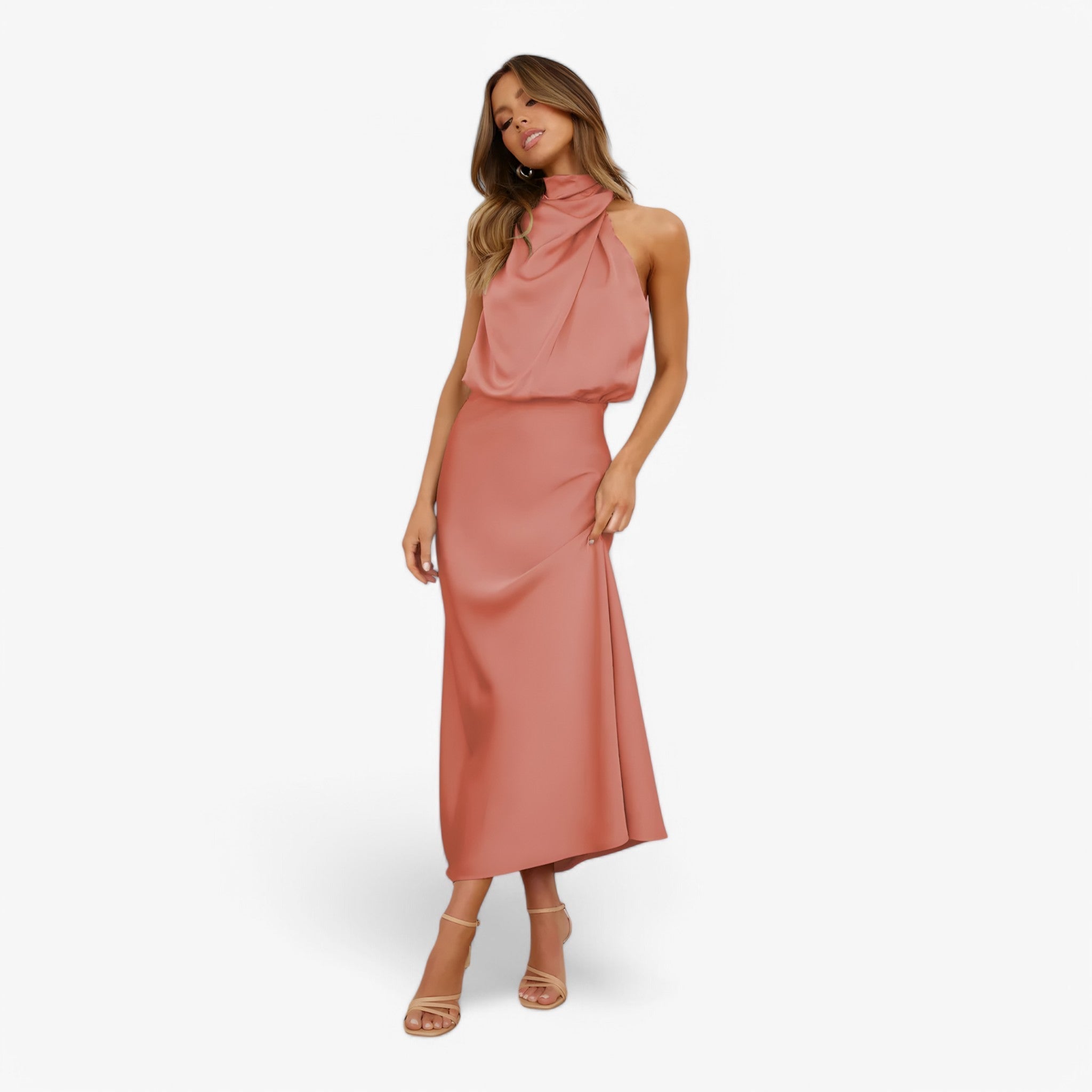 Vivienne satin dress – graceful elegance and sophisticated style