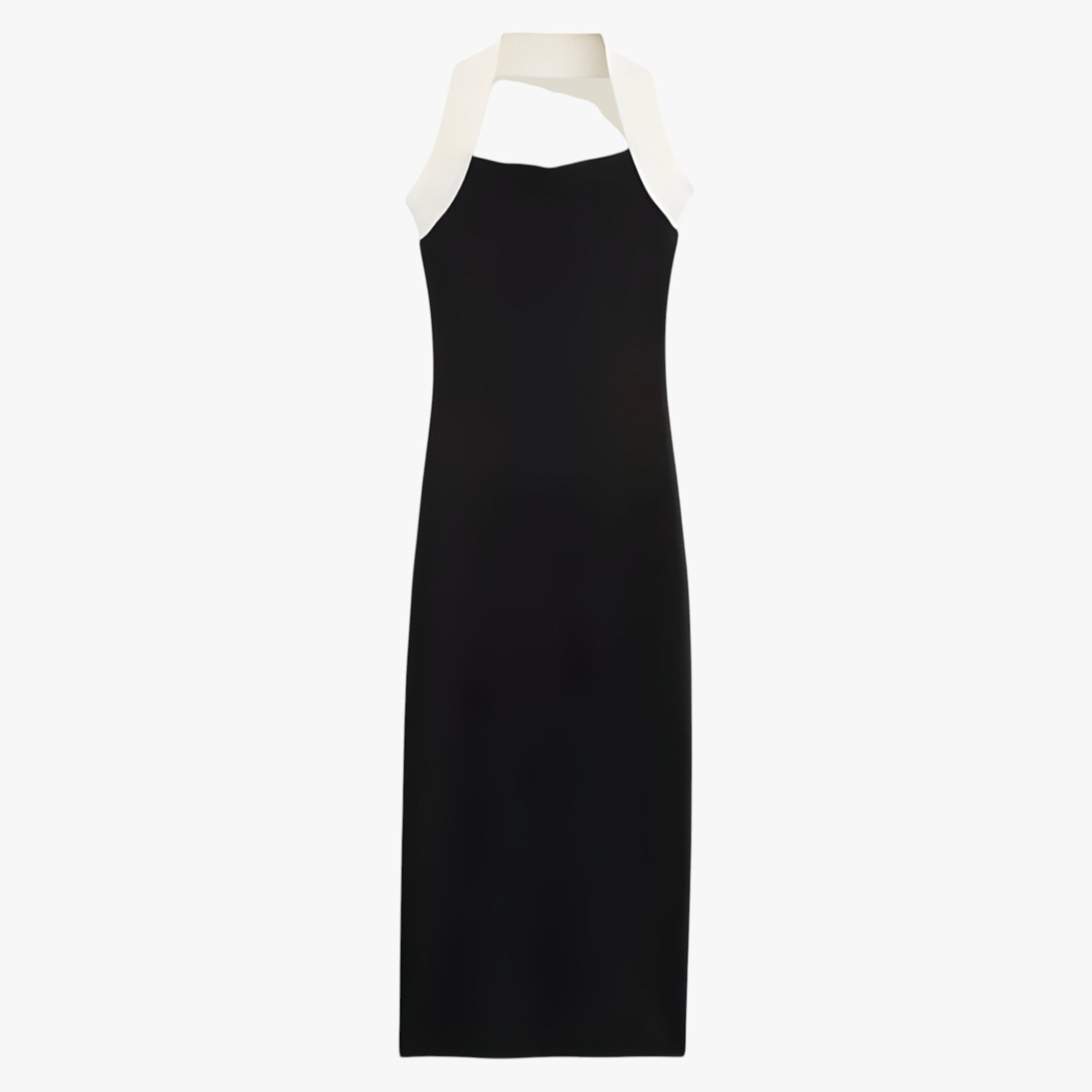 Elle | Asymmetrical Long Dress – Flowing Elegance with a Tie-Back
