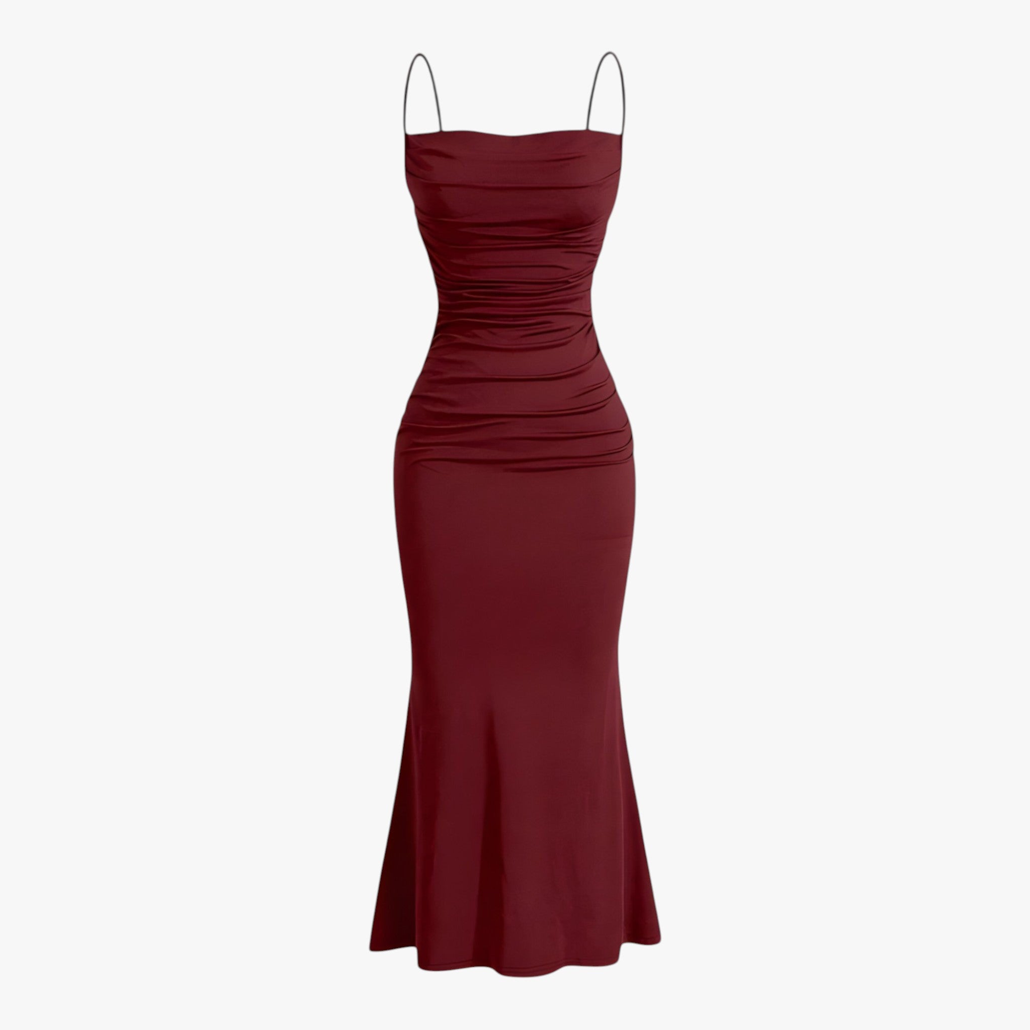 Maxine Burgundy Dress – Elegant and Comfortable
