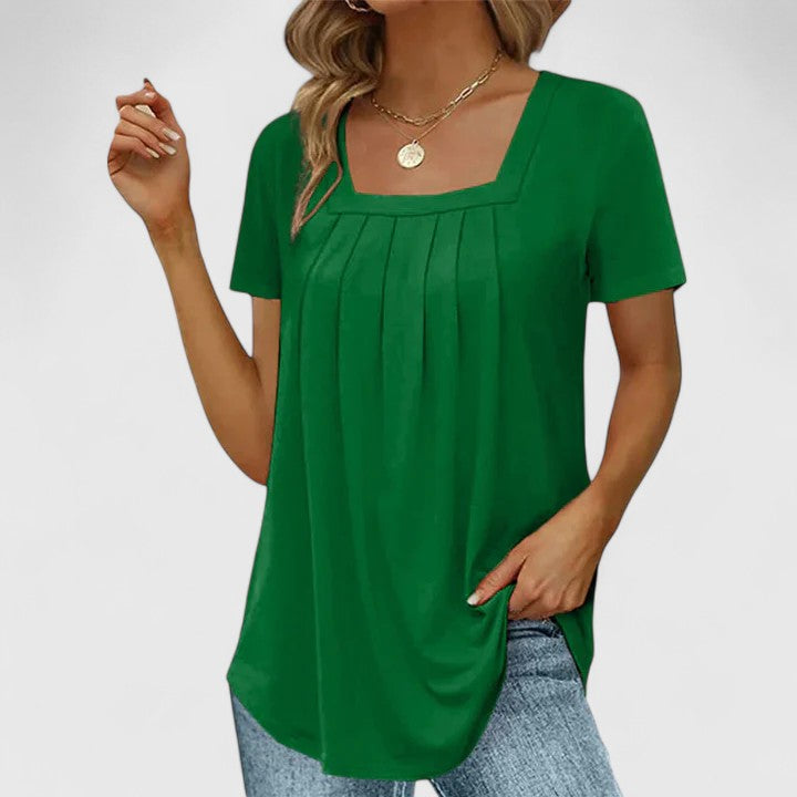 Lenabria Chic Summer Blouse - Effortless, Airy Style for Sunny Days