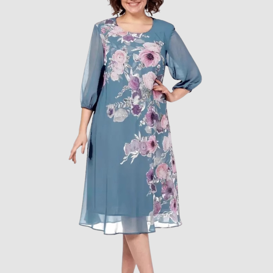 Sophisticated Floral Dress