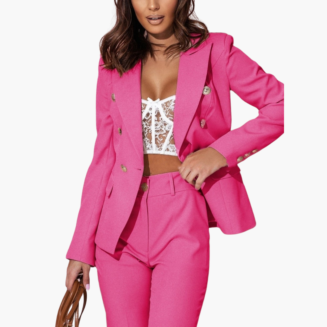 Elegant Tailored Long-Sleeve Suit