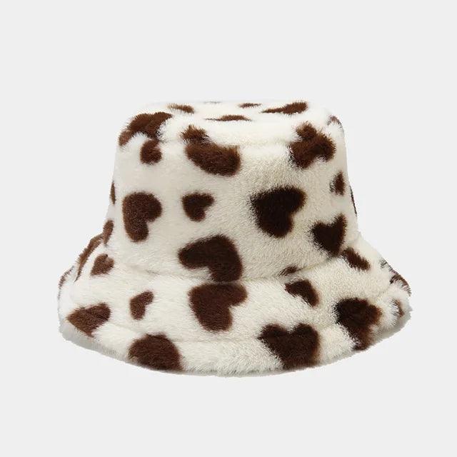 Beatrix - Heart print hat for women