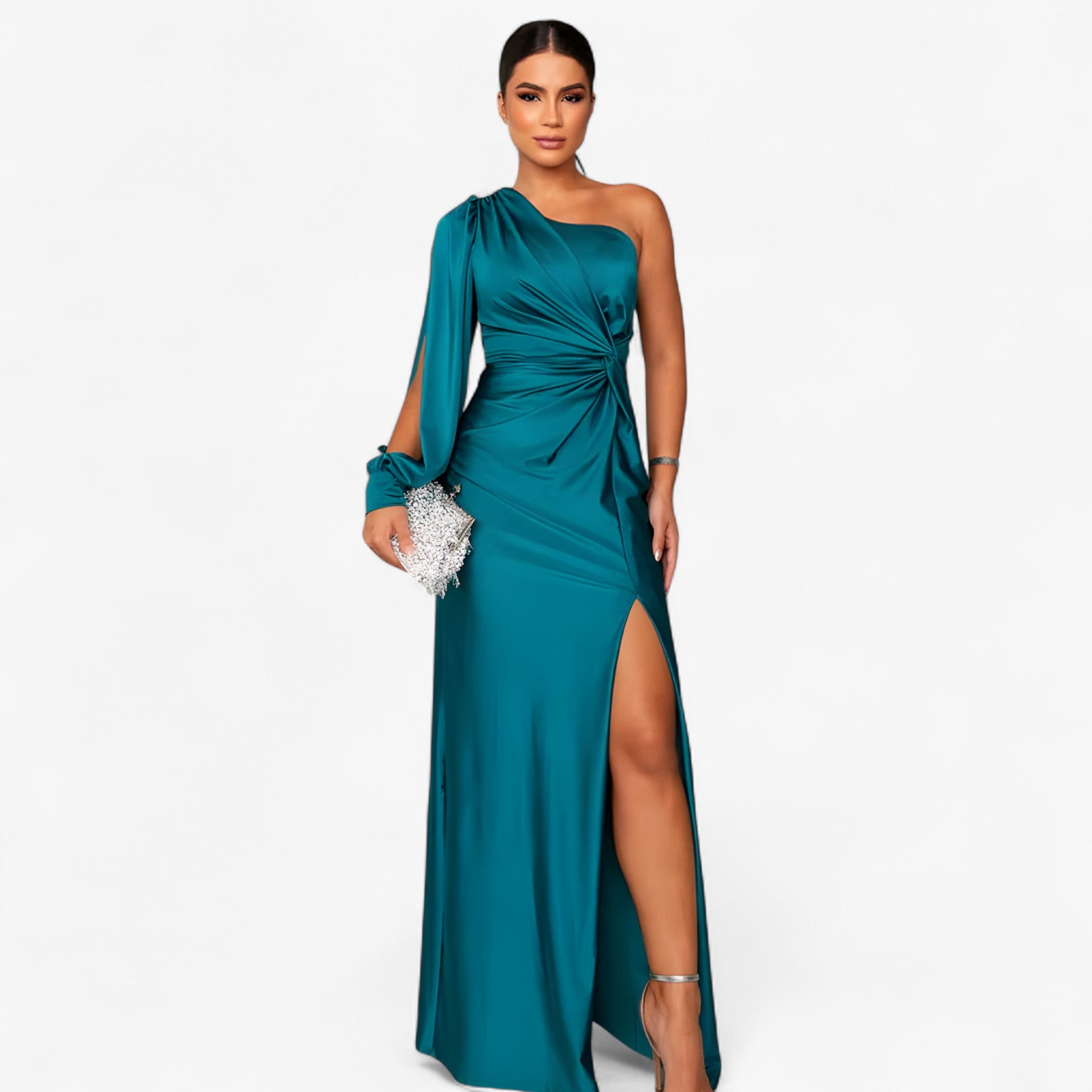 Camilla | Elegant Satin Dress for Women – Glossy and Timeless Style