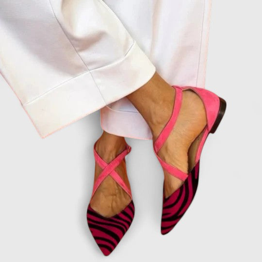 Khreysa | Elegant Strappy Ballerina Flats
