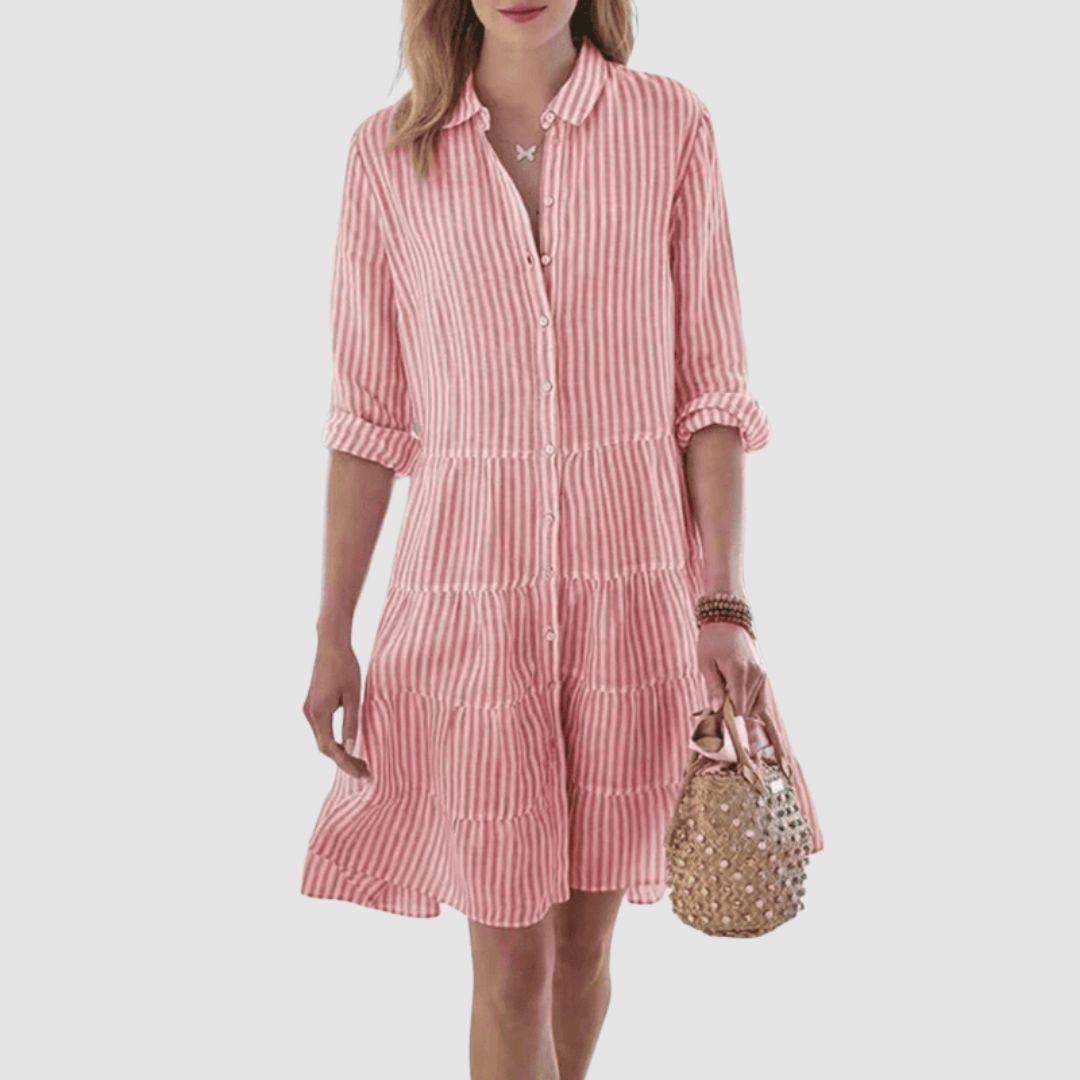 Breezy Striped Dress - Effortless, Flowy Summer Style