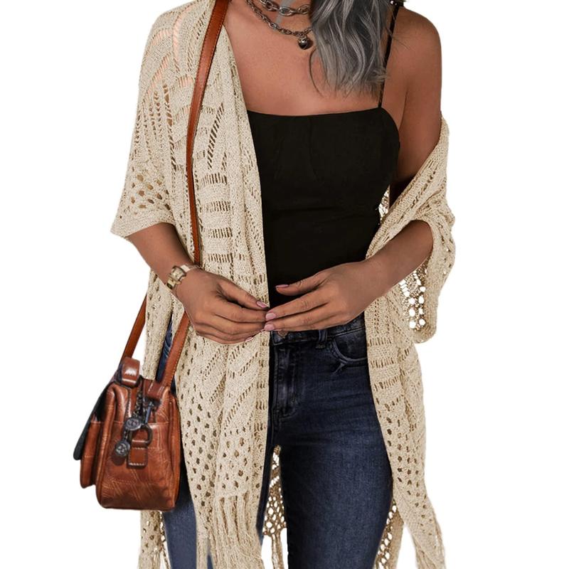 Timeless Cozy Summer Hollow-Out Tassel Outerwear