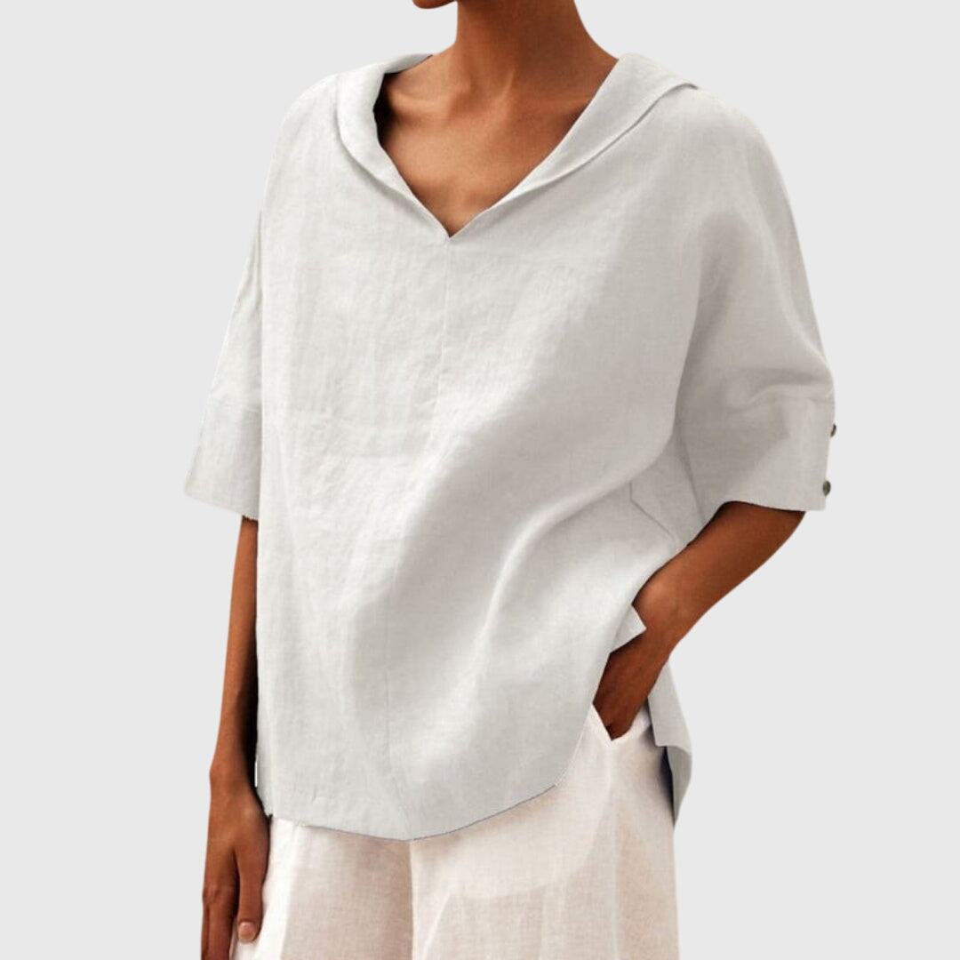 Joanna™ Relaxed-Fit Casual Blouse — Effortless Comfort with Everyday Style