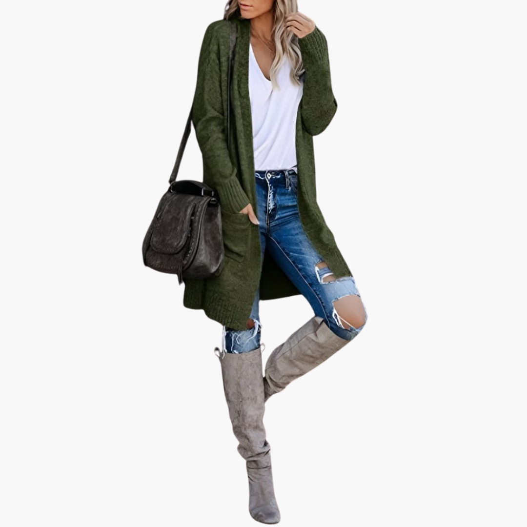 Cozy Casual Knit Cardigan with Pockets