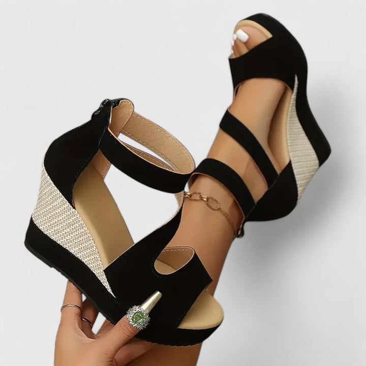 Zynavielle All-Day Comfort Orthopedic Wedge Sandals with Arch Support