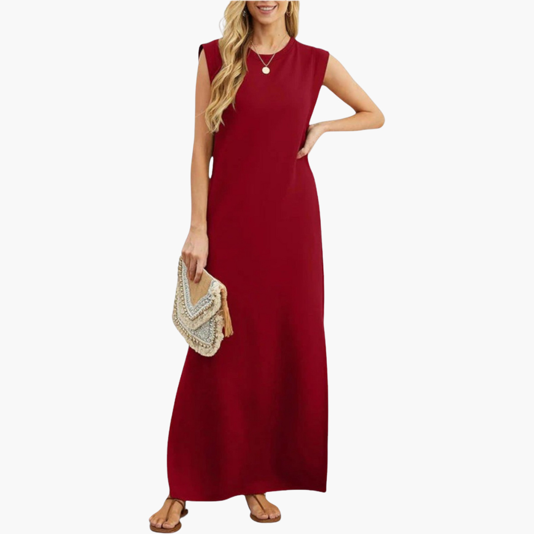 Effortless Wrinkle-Resistant Flowy Maxi Dress