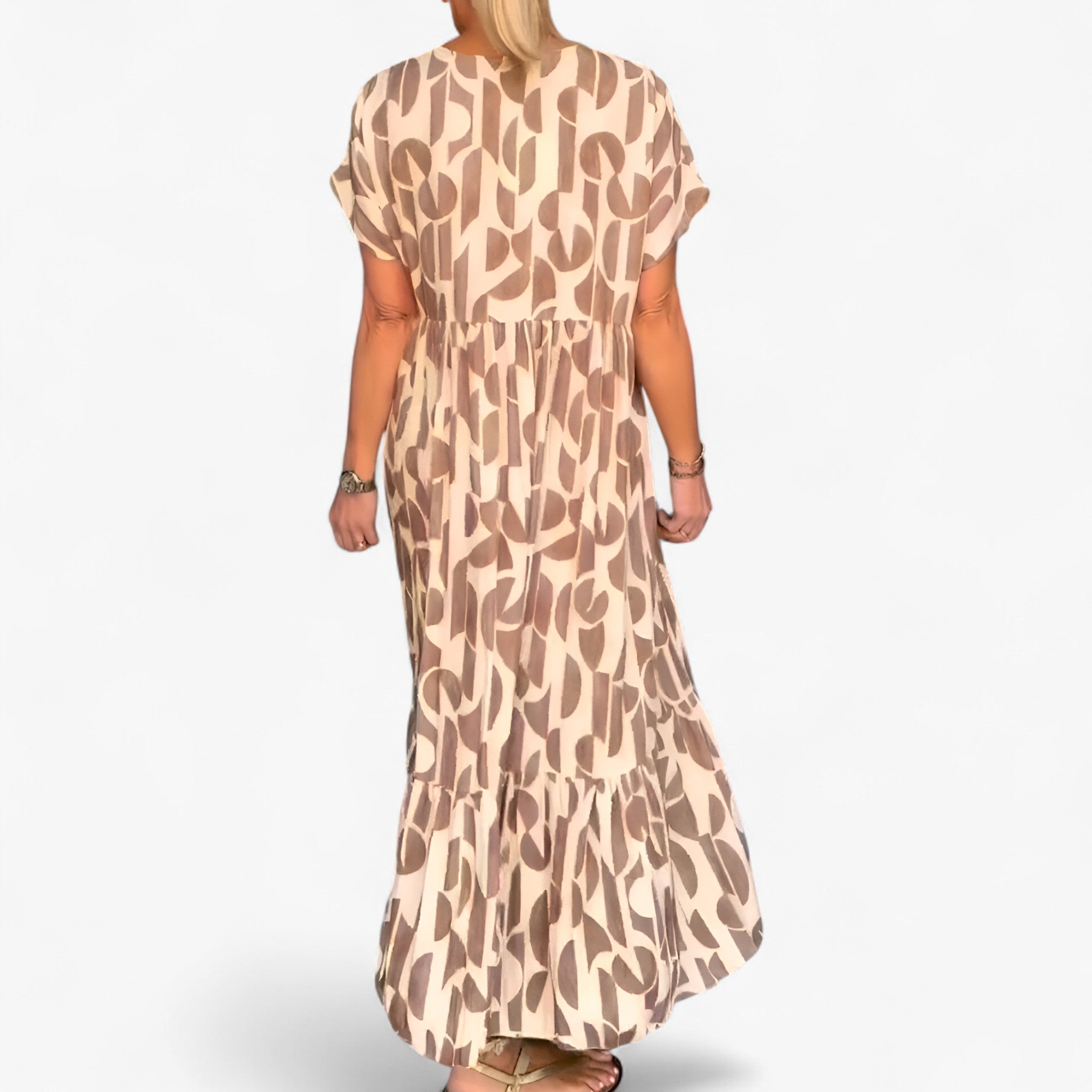 Judith | Lightweight V-Neck Dress for Women in Breathable Fabric