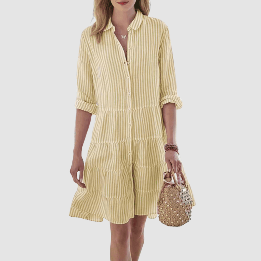 Breezy Striped Dress - Effortless, Flowy Summer Style