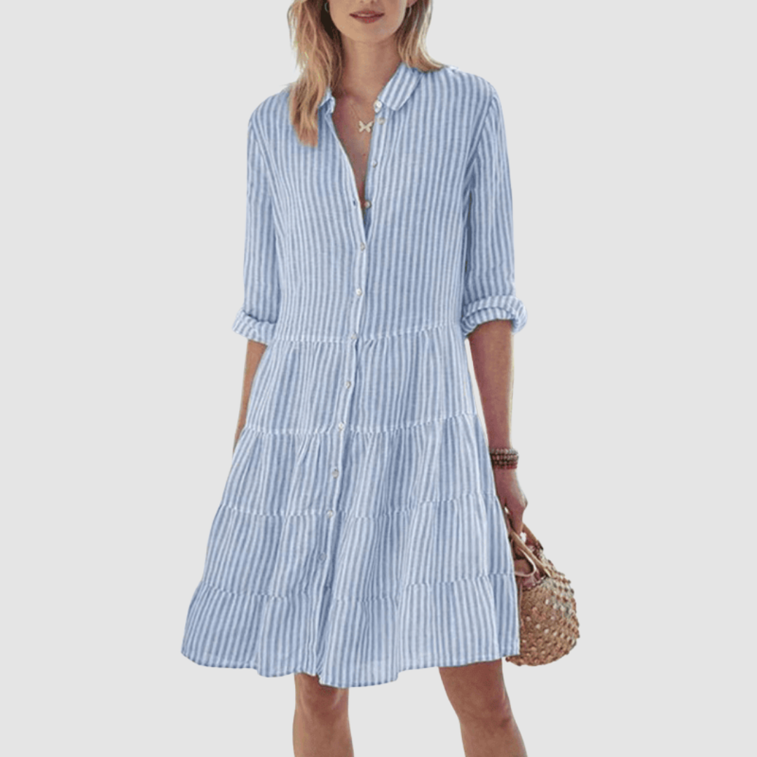 Breezy Striped Dress - Effortless, Flowy Summer Style