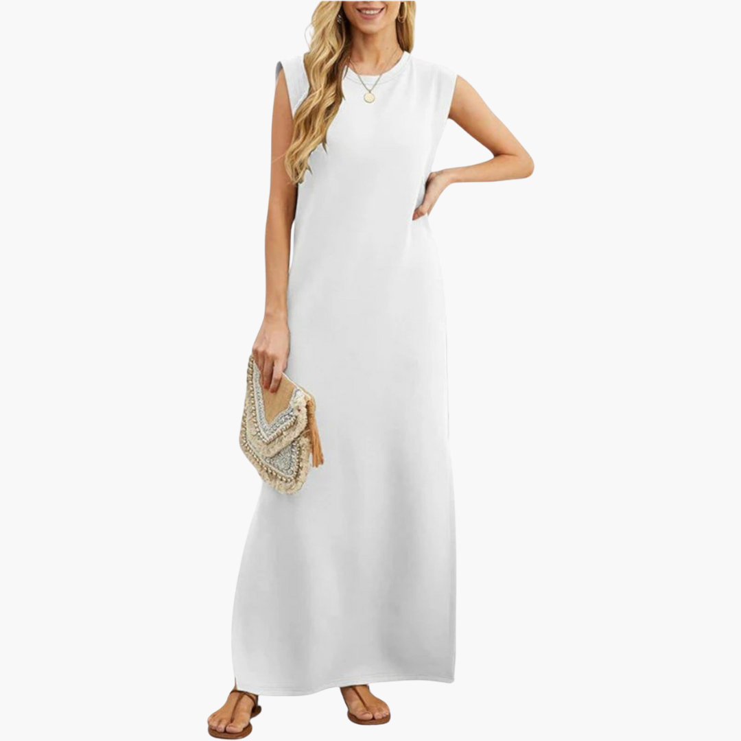 Effortless Wrinkle-Resistant Flowy Maxi Dress