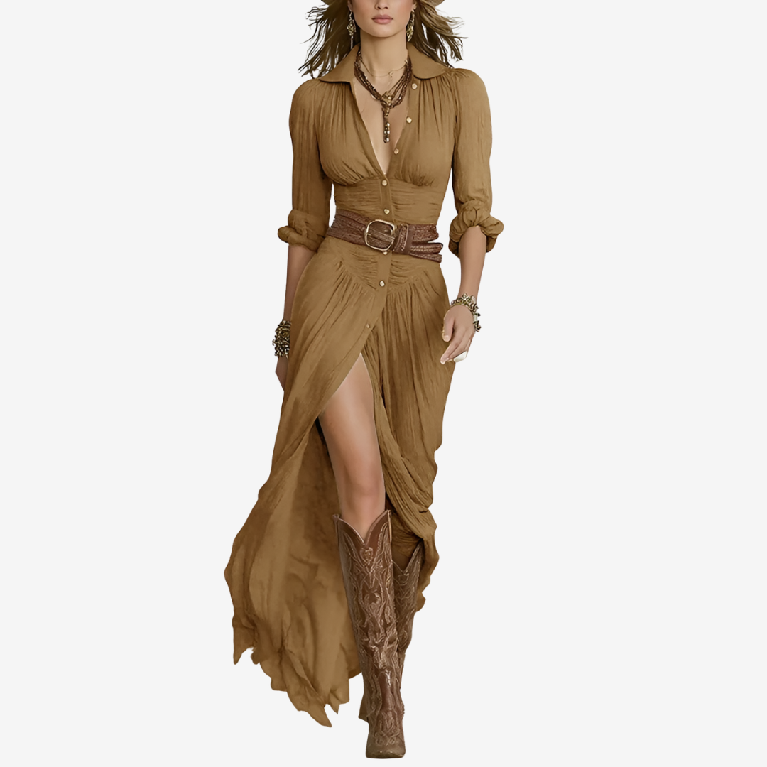 Belted Maxi Dress – Effortless Elegance