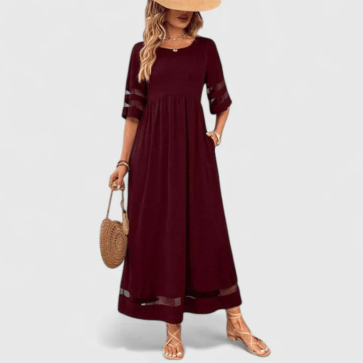 Delymarina | Sophisticated Midi Dress for Effortless Style