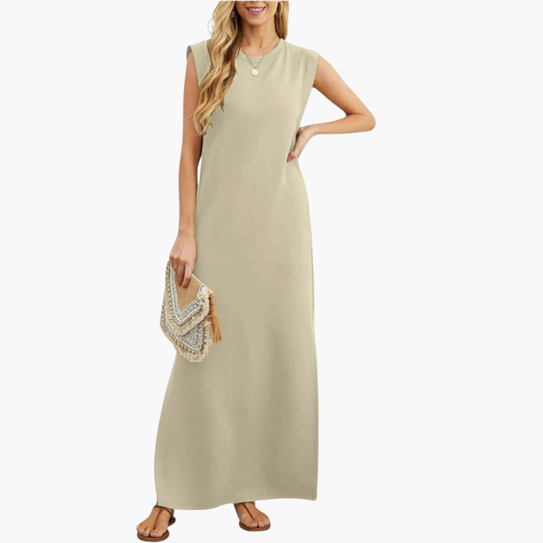 Effortless Wrinkle-Resistant Flowy Maxi Dress