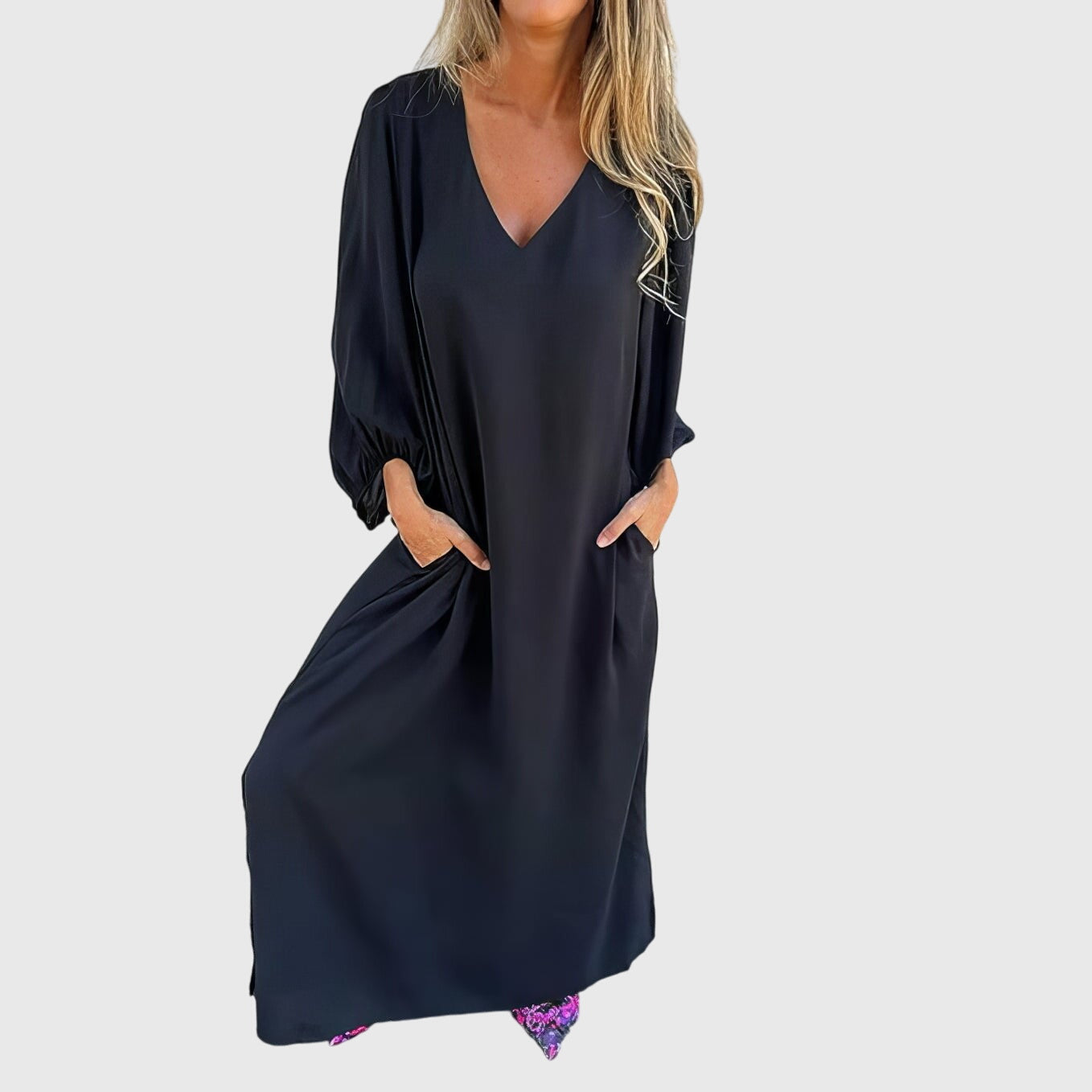Carol - Boho Maxi Dress with Pockets for Effortless Style