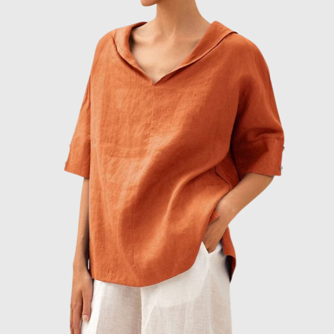 Joanna™ Relaxed-Fit Casual Blouse — Effortless Comfort with Everyday Style