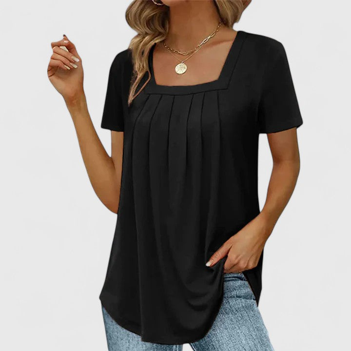 Lenabria Chic Summer Blouse - Effortless, Airy Style for Sunny Days
