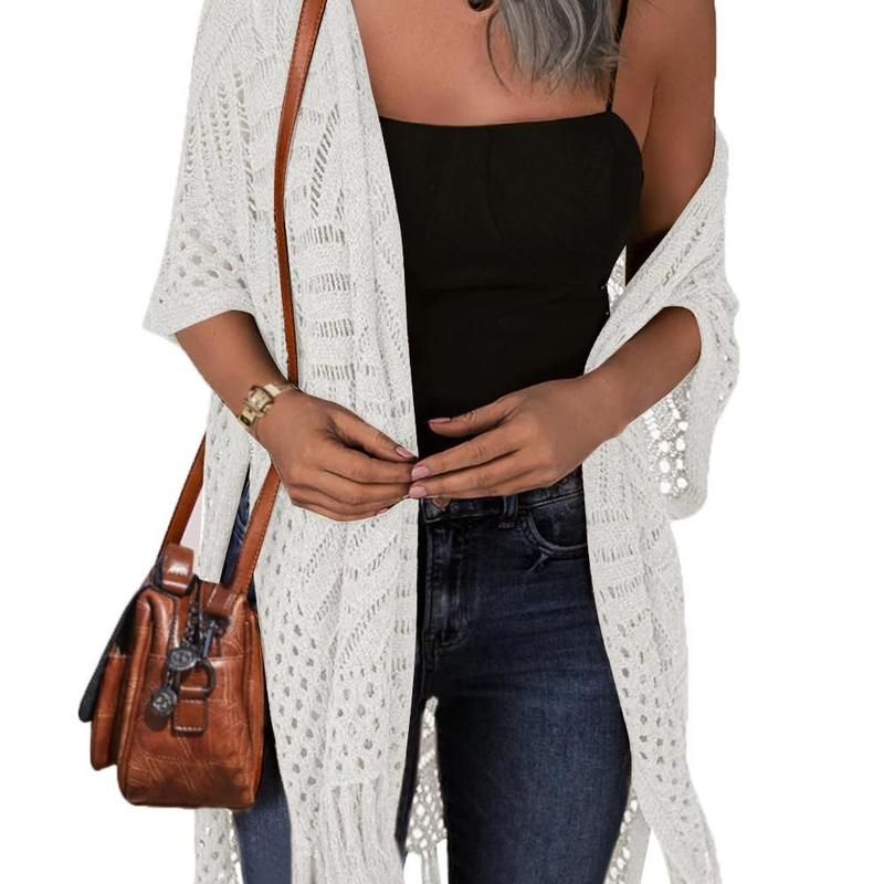 Timeless Cozy Summer Hollow-Out Tassel Outerwear