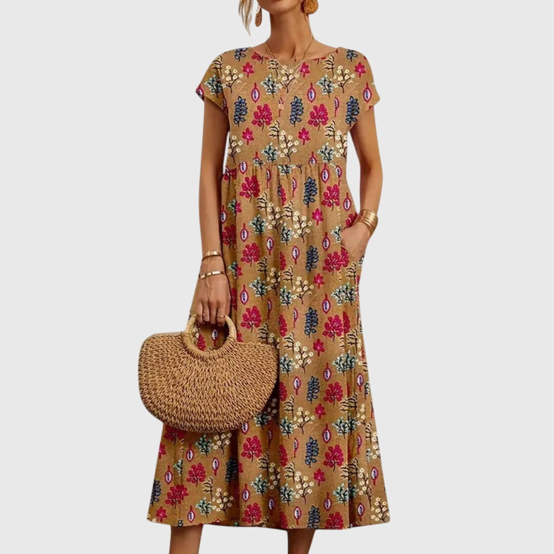 Floral Relaxed Fit Dress – Soft Touch Fabric