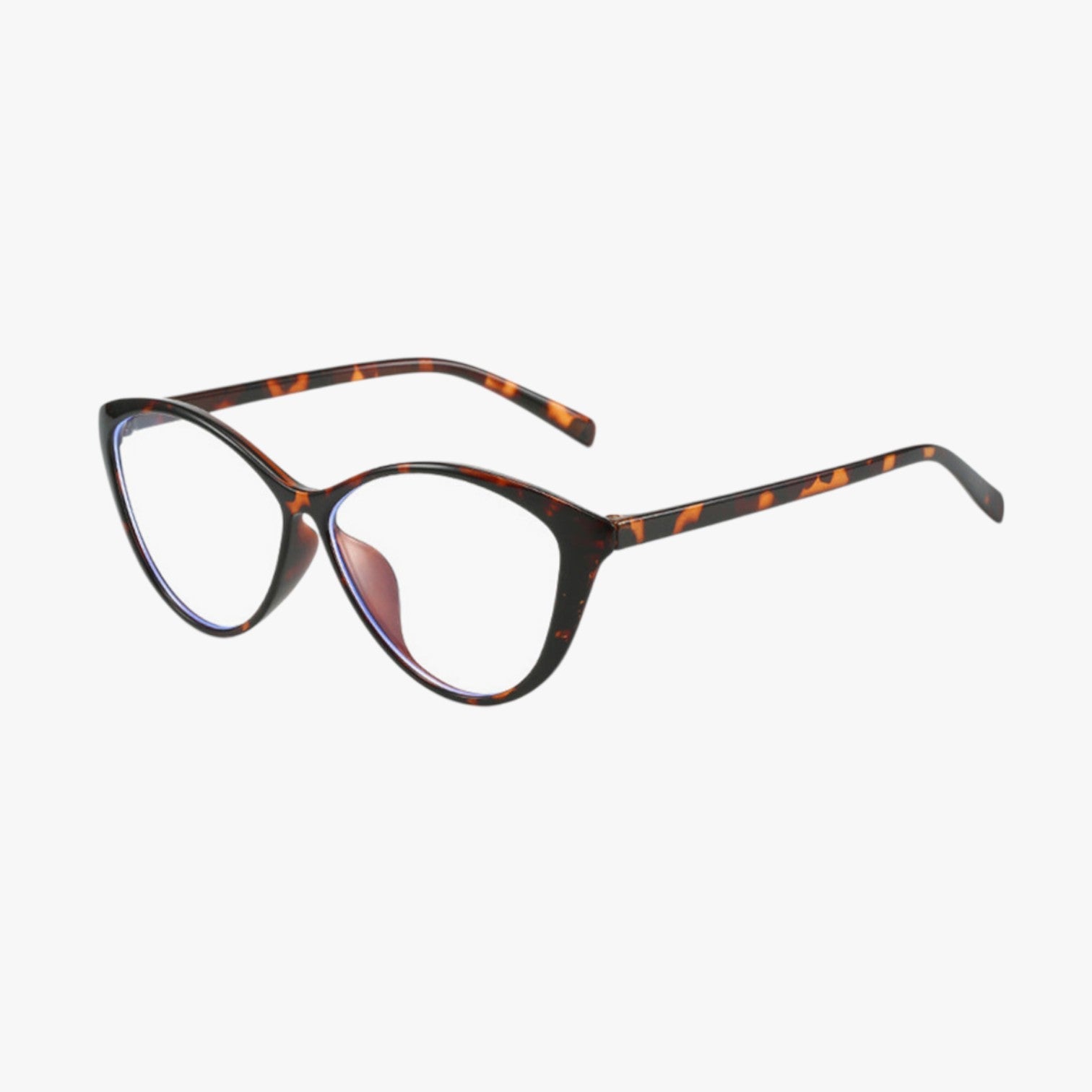 Clara | Retro glasses with leopard print frame
