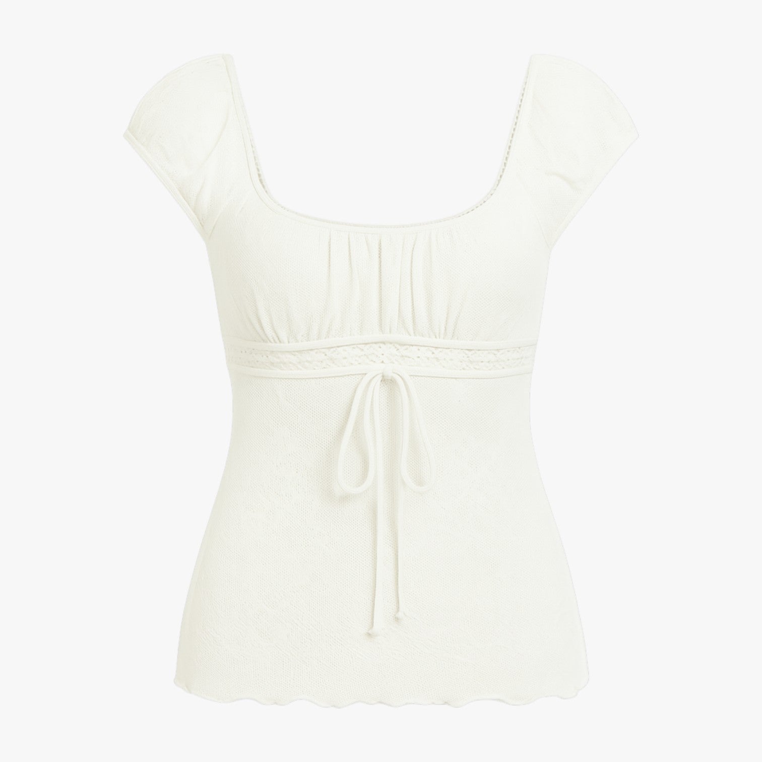 Mina | Vintage crop top with bow detail