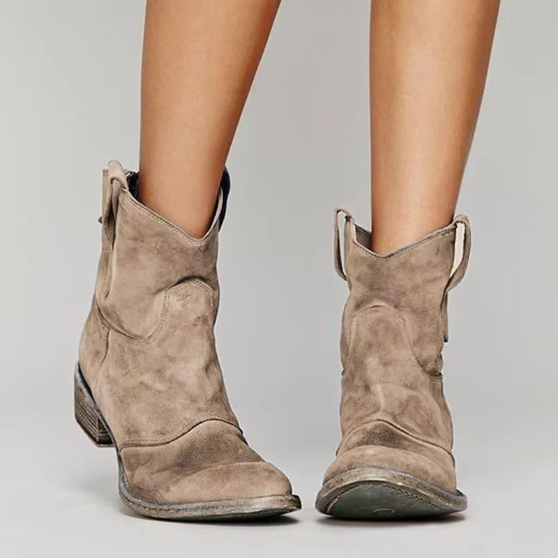 Classic pointed toe western ankle boots for women | Sierra 1