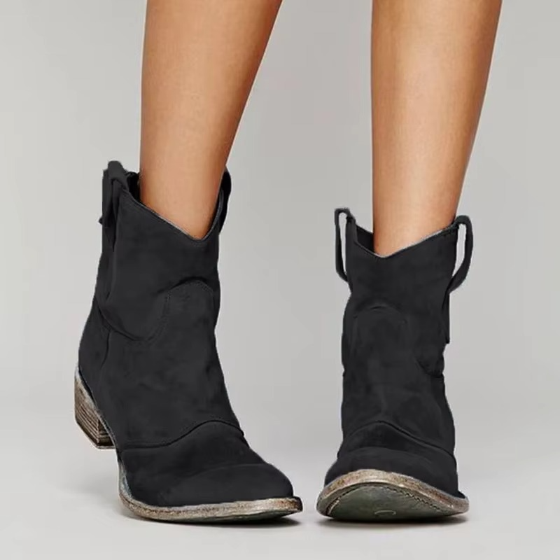 Classic pointed toe western ankle boots for women | Sierra 2