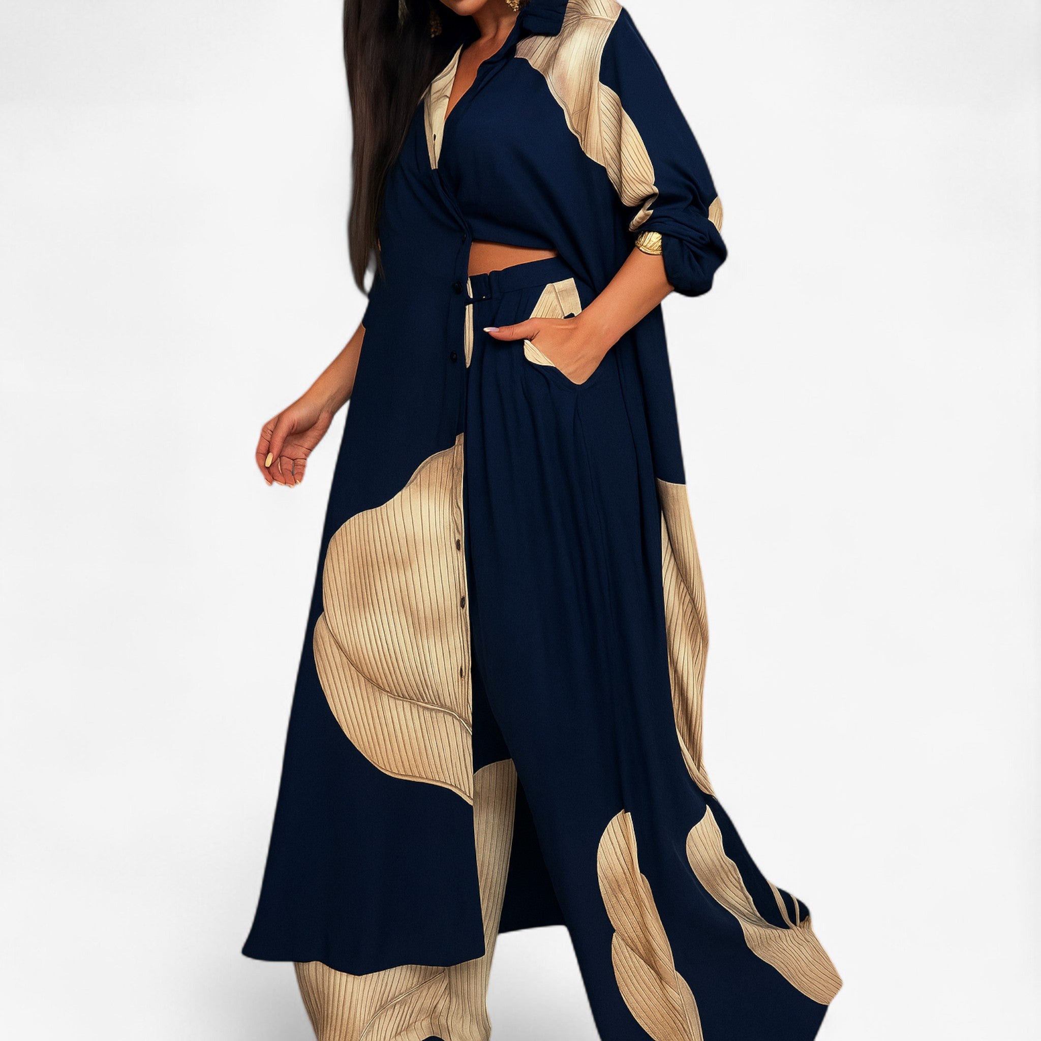 Amelia | Women's Elegant Set with Shirt and Pants