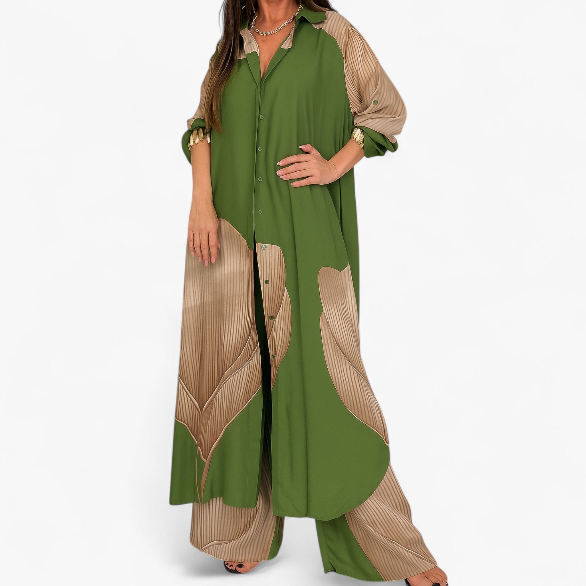 Amelia | Women's Elegant Set with Shirt and Pants