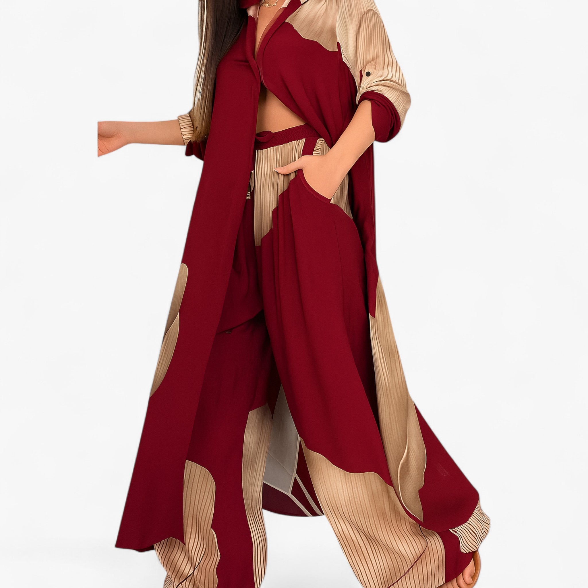 Amelia | Women's Elegant Set with Shirt and Pants