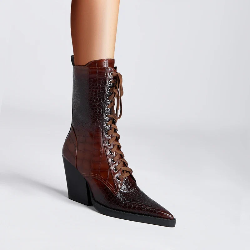 Izzy Ryder Lace-Up Boots for Women | Marlowe 1
