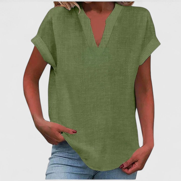Xavinah Cozy V-Neck Top — Soft Knit, Everyday Comfort