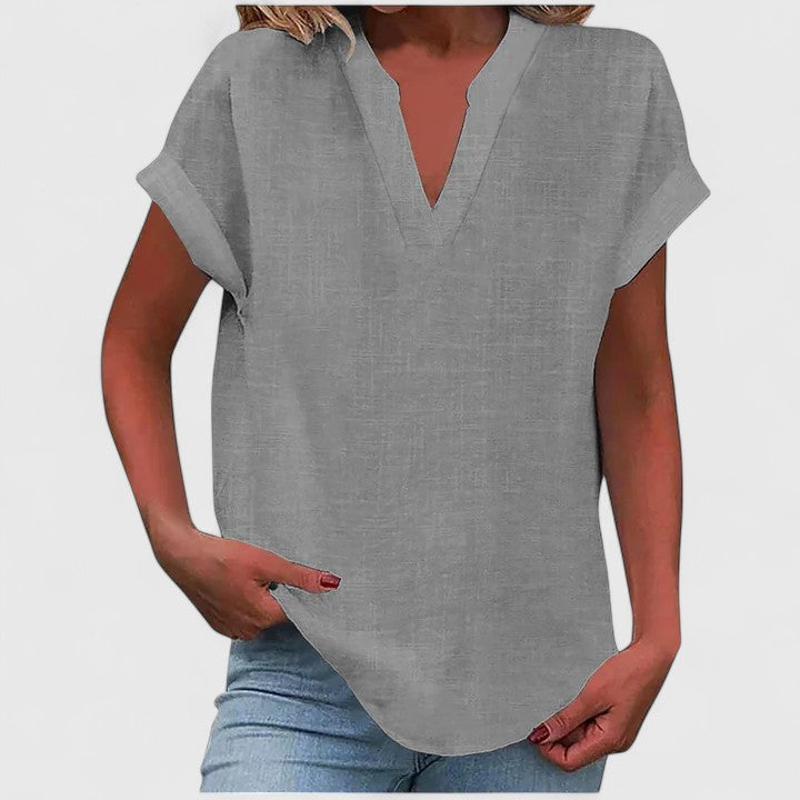 Xavinah Cozy V-Neck Top — Soft Knit, Everyday Comfort