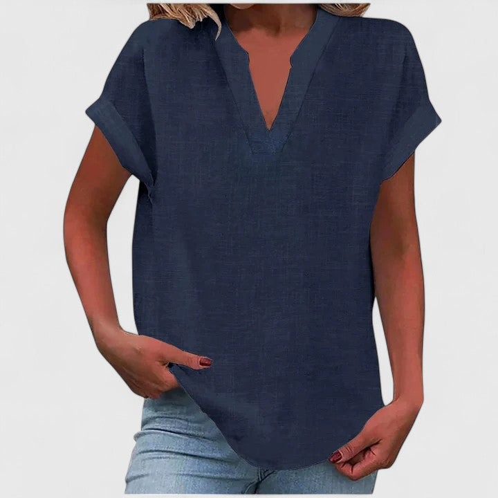 Xavinah Cozy V-Neck Top — Soft Knit, Everyday Comfort