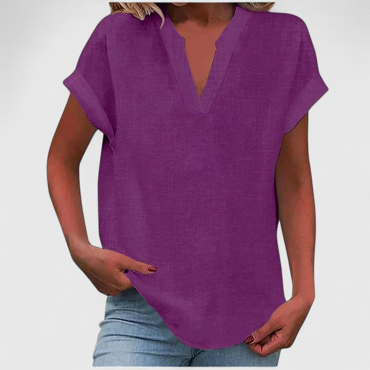 Xavinah Cozy V-Neck Top — Soft Knit, Everyday Comfort