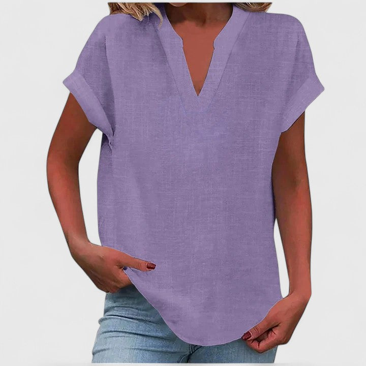 Xavinah Cozy V-Neck Top — Soft Knit, Everyday Comfort