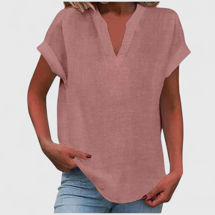 Xavinah Cozy V-Neck Top — Soft Knit, Everyday Comfort