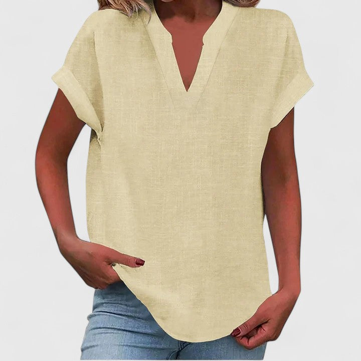 Xavinah Cozy V-Neck Top — Soft Knit, Everyday Comfort