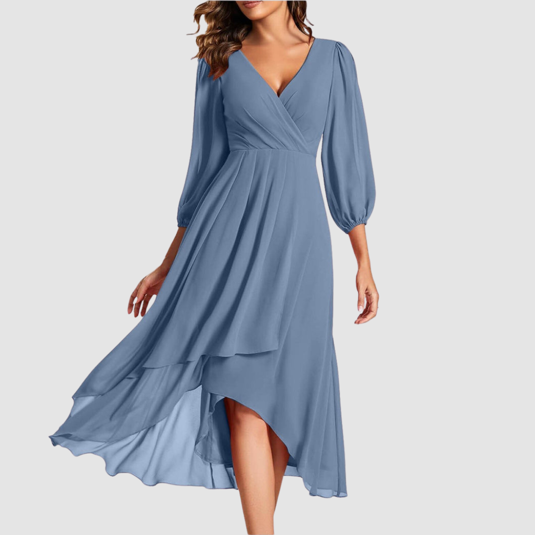 Elegant V-Neck Maxi Dress